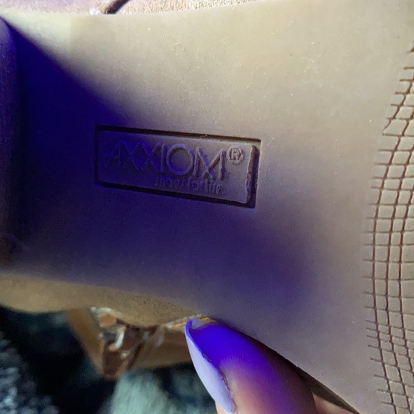 Tan AXXIOM ankle boots, size 6 - Picture 4 of 4